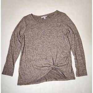 Green Envelope Los Angeles Women’s Small Knit Front Twist Long Sleeve Top